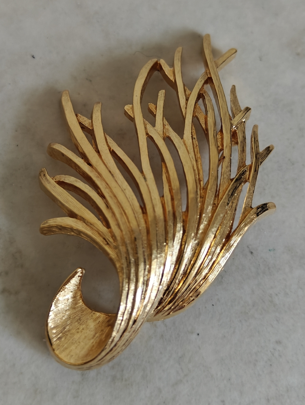 Vintage Monet Gold Plated Pin Brooch